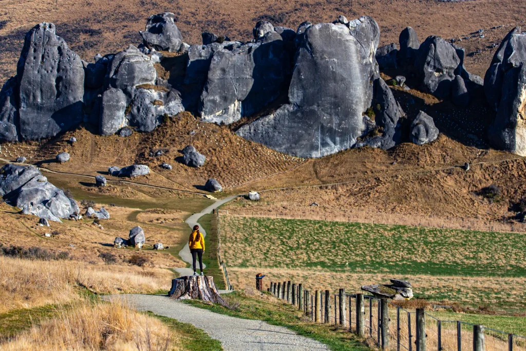 Individual person on walk in nature